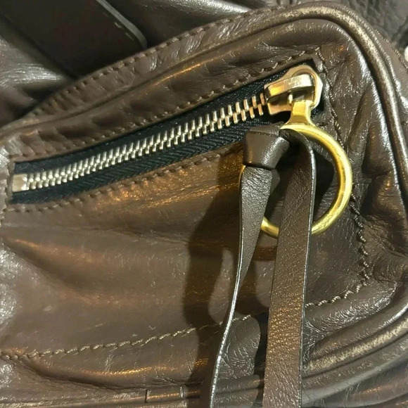 Chloe dark gray leather shoulder handbag - Picture 6 of 13